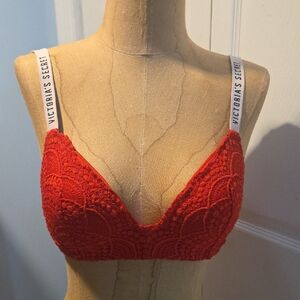 Victoria's Secret Scarlet Crochet Bra